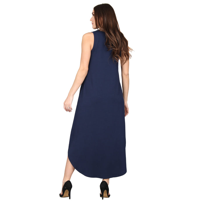 Plus Size Solid Shirt Tail Dress