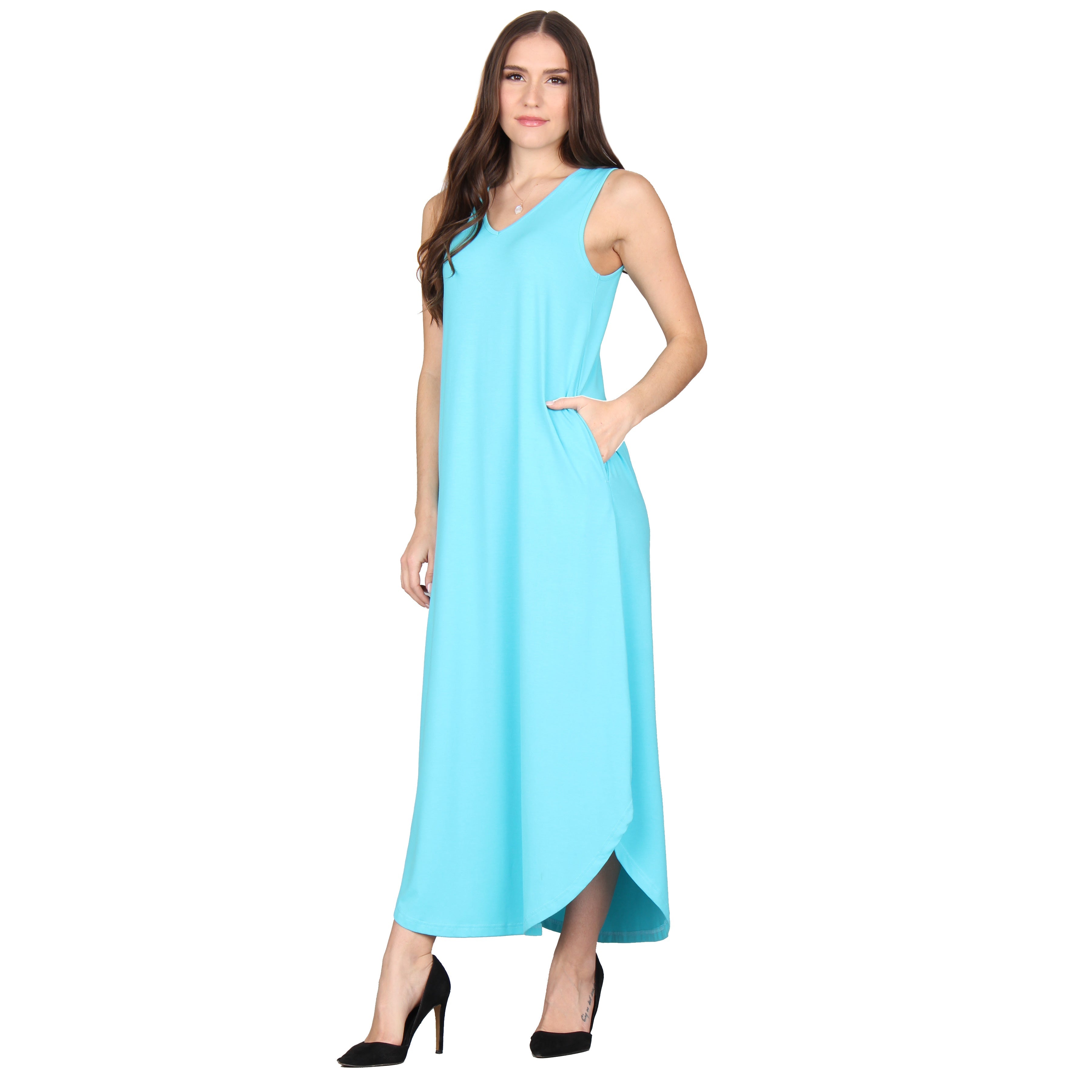 新品タグ付き　RELDI docking dress ワンピース　リネンFREE Dresses — Lildy.com