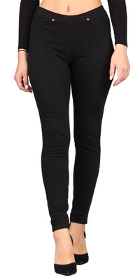 Solid Denim Jeggings