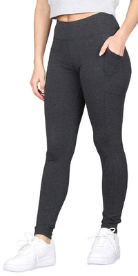 High-Rise Side Pocket Cotton Leggings