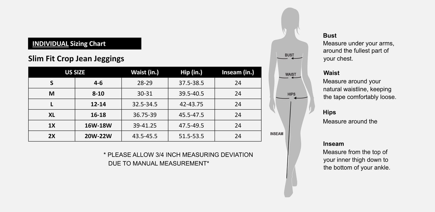 Slim Fit Crop Jean Jeggings