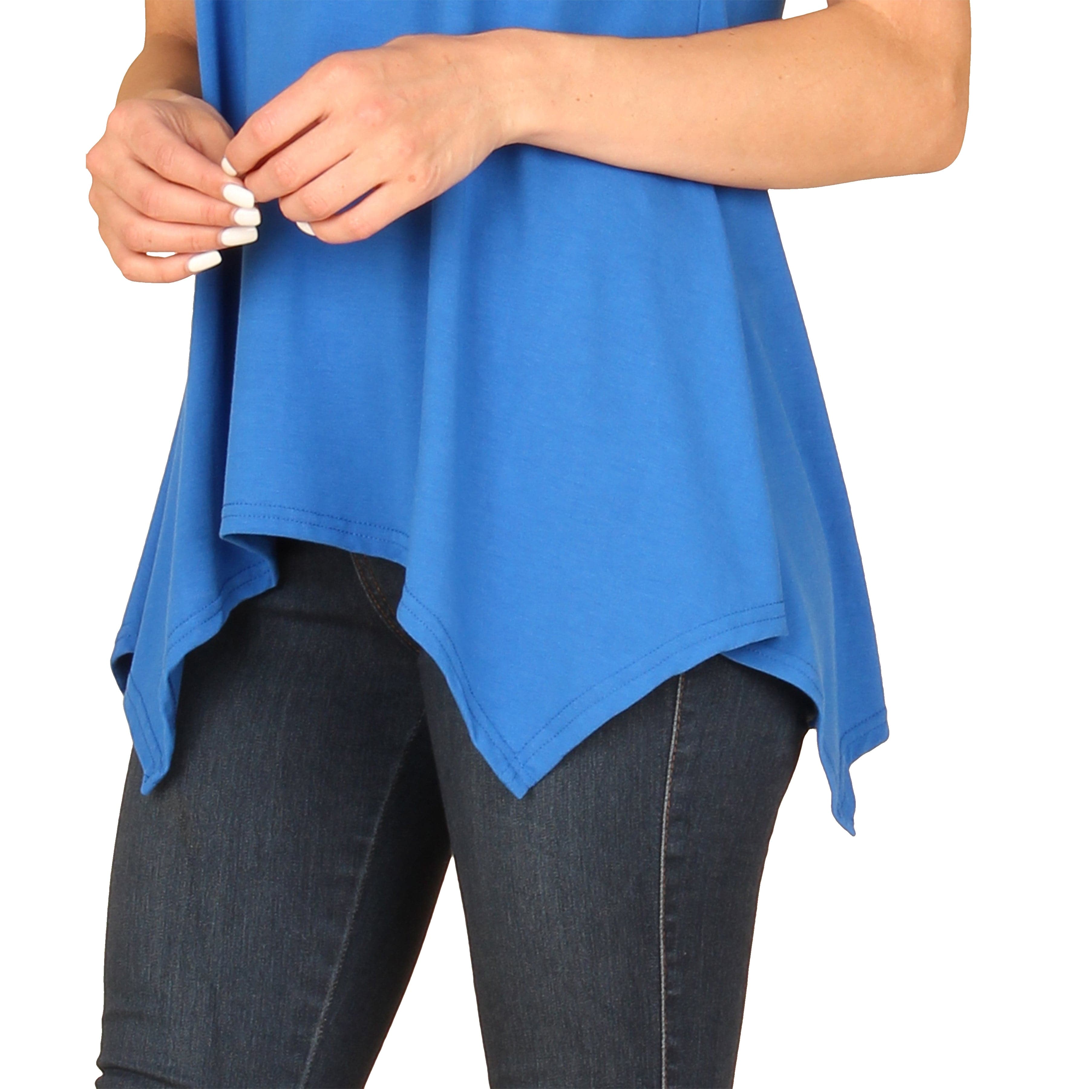 Solid Symmetrical Hemline Tunic — Lildy.com Solid Symmetrical Hemline Tunic — Lildy.com