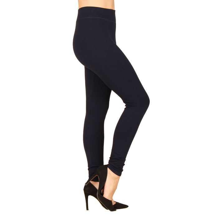 Black Wide Waistband Solid Leggings – cocoblossom