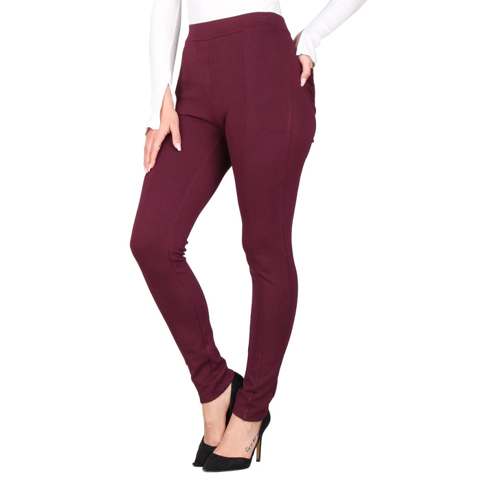 Plus Size Solid Casual Pants