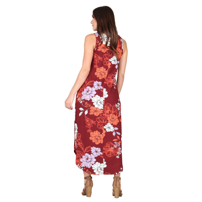 Plus Size Printed Shirt Tail Dress