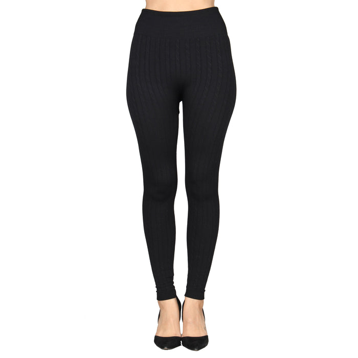 2 x West Loop Size S/M Pants Size 4-8 Black Textured Soft Fleece Leggings