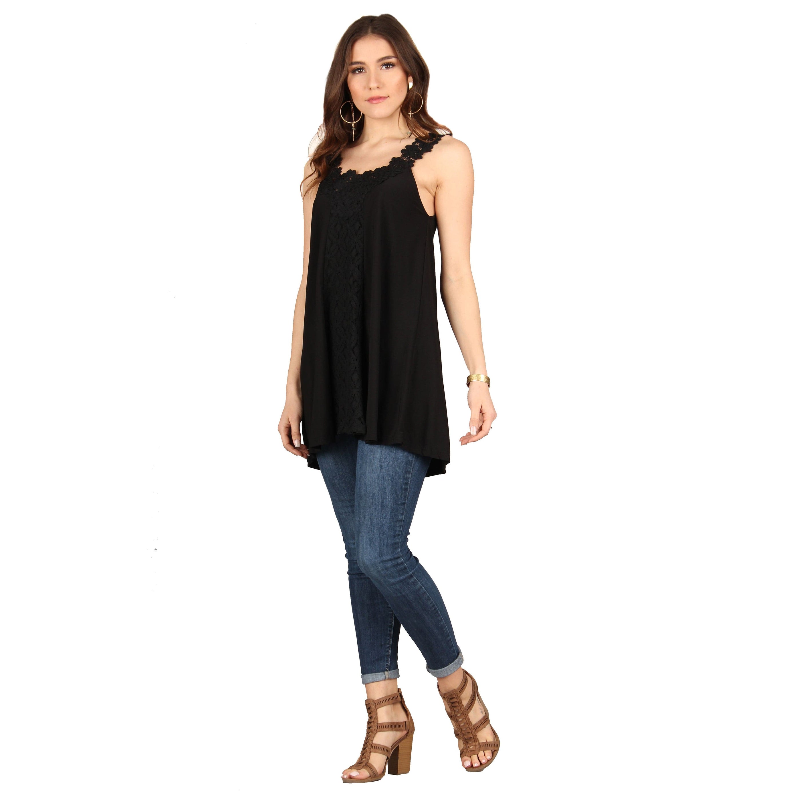 Sleeveless Lace Tunic — Lildy.com