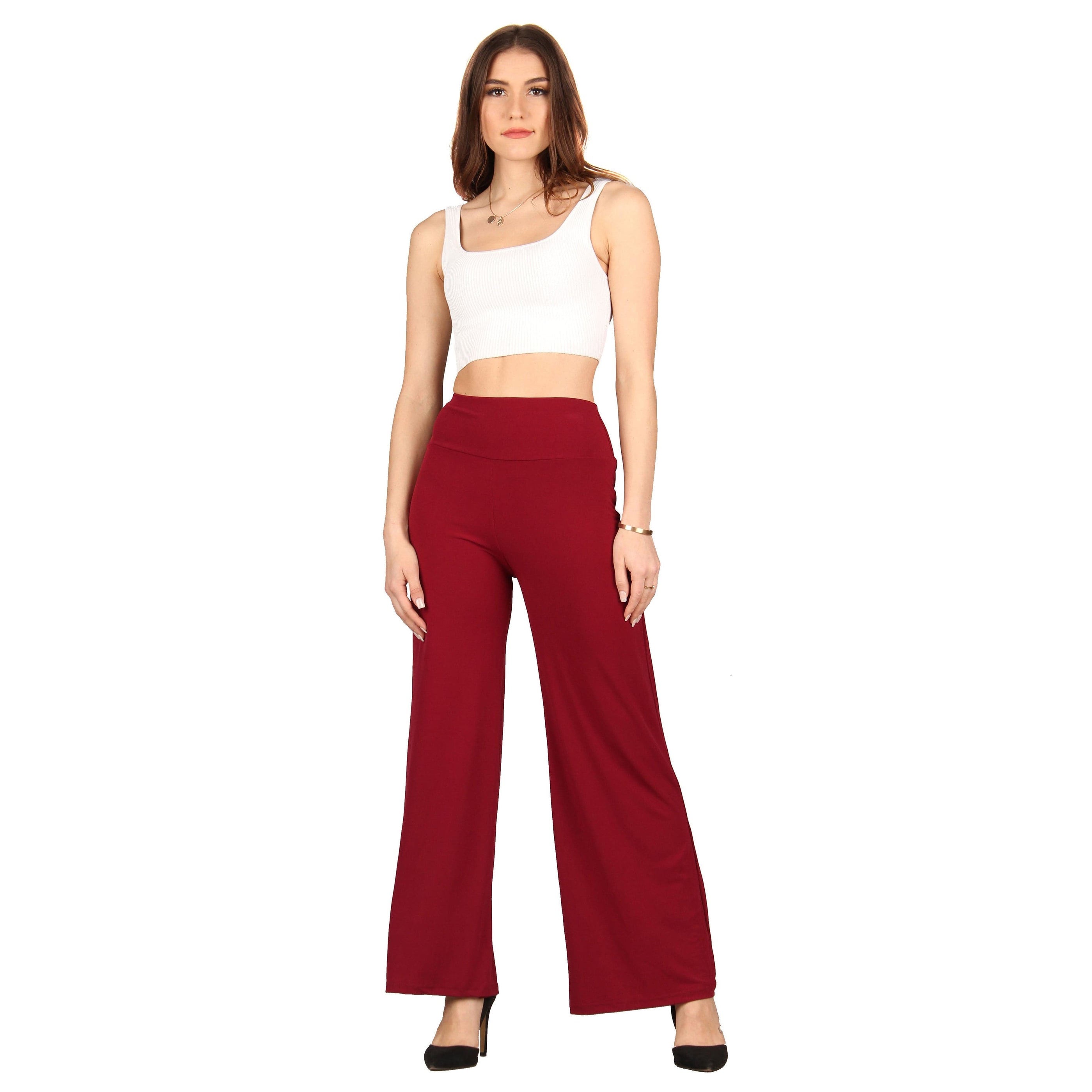 Solid Palazzo Pants — Lildy.com