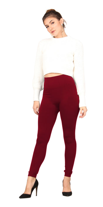 Winter Warm High Waisted Wool Lined Leggings Lyra For Women And