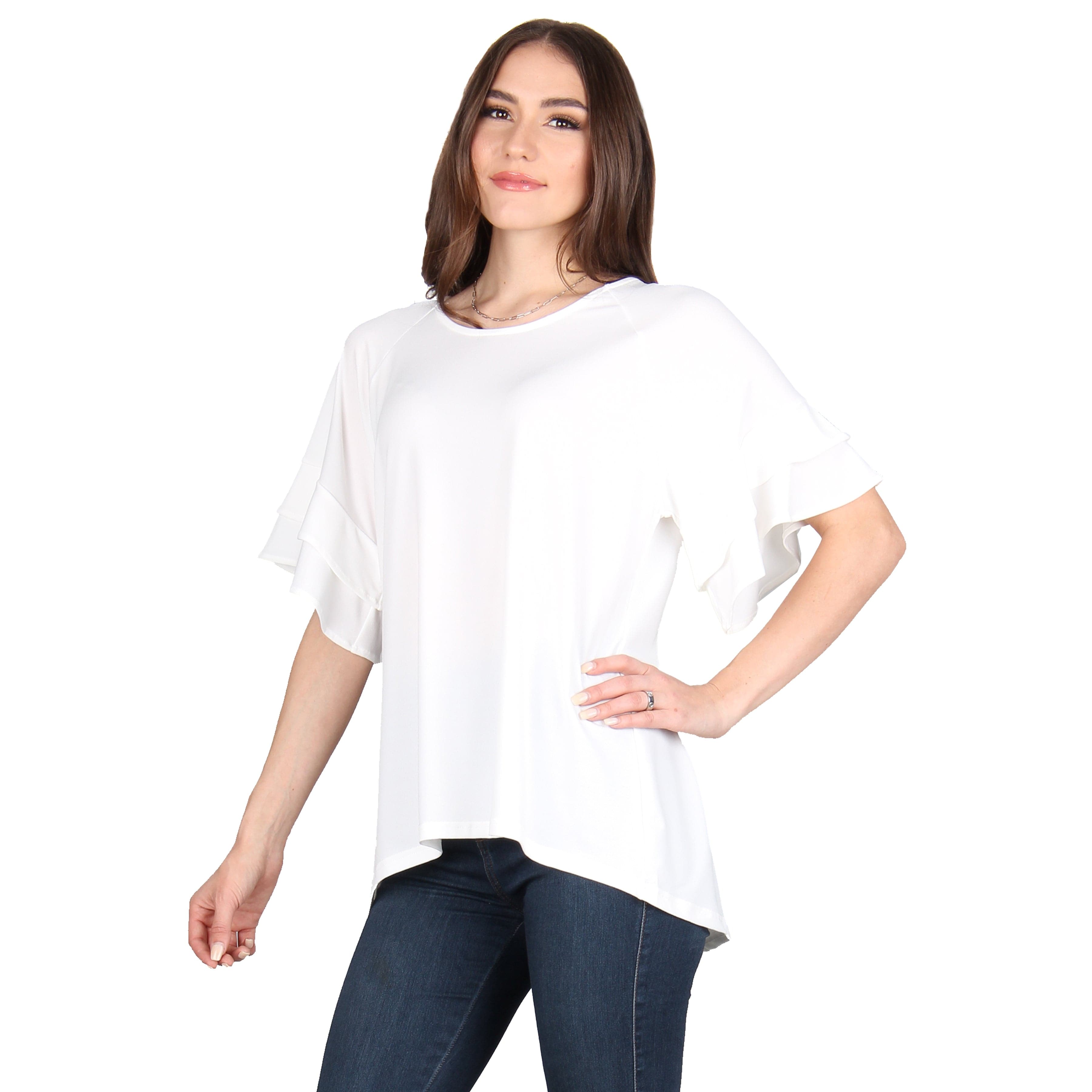 驚きの値段 Solid Back Slit Tunic — Lildy.com トップス