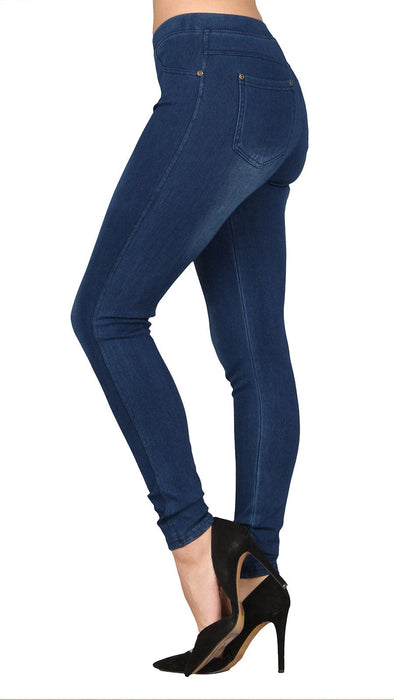 Lildy Women's Real Denim Skinny Jean Jeggings, Stretchable Cotton