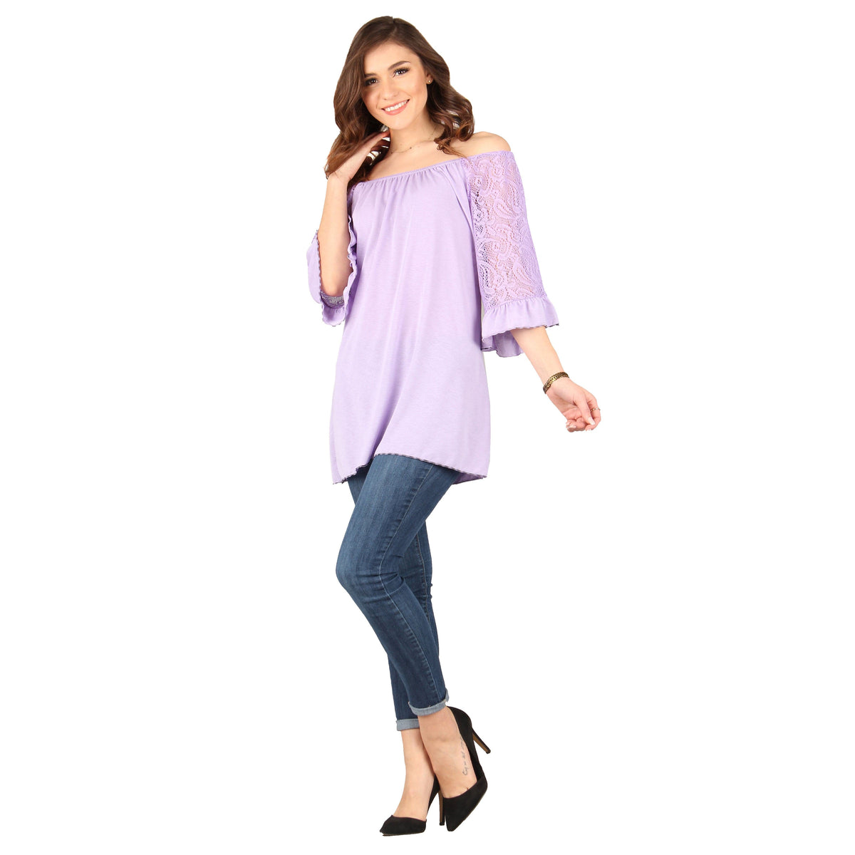 Solid Lace Tunic — Lildy.com