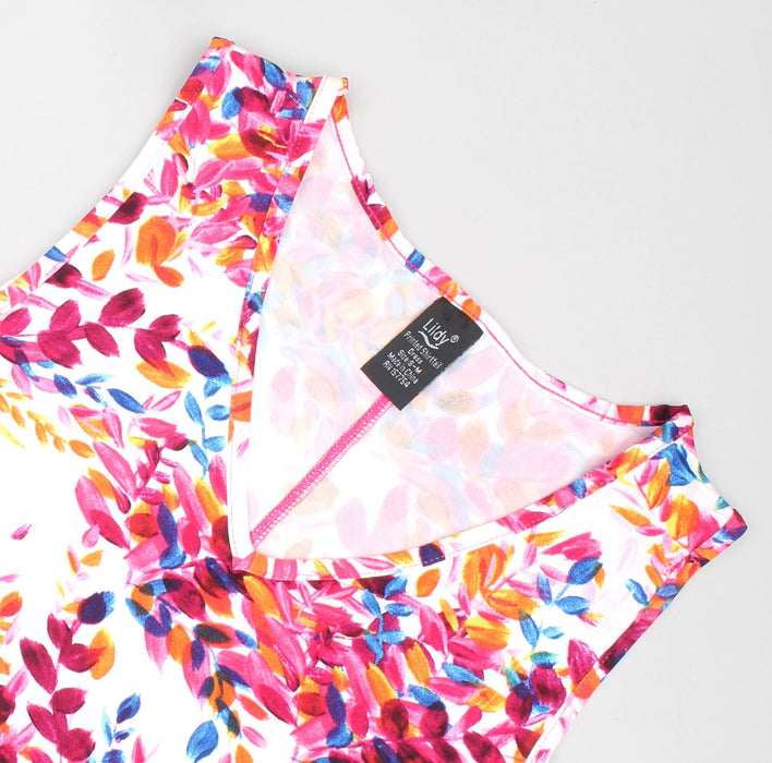 Plus Size Printed Shirt Tail Dress