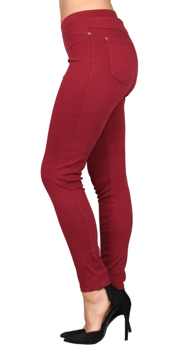 Red Skinny Fit Jeggings