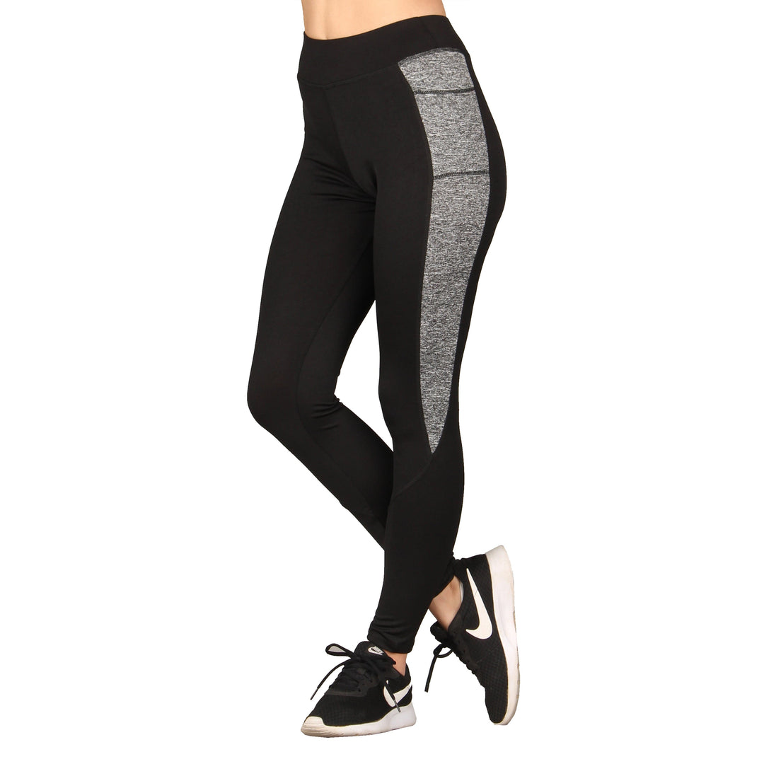 Zone pro leggings 3x plus black athletic pants gym stretchy stripe high  waist