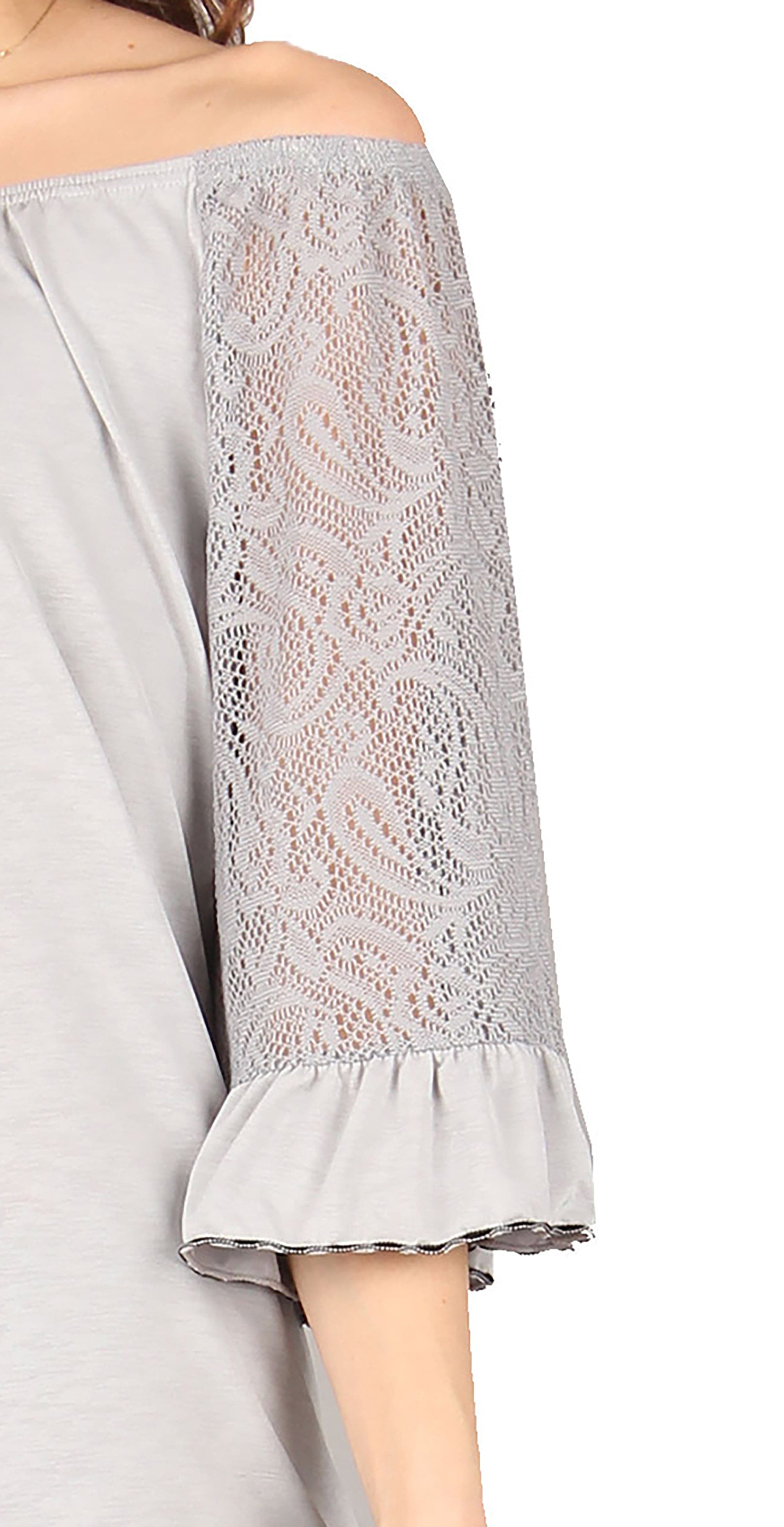 Solid Lace Tunic — Lildy.com