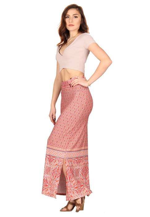 Side Slit Maxi Skirt
