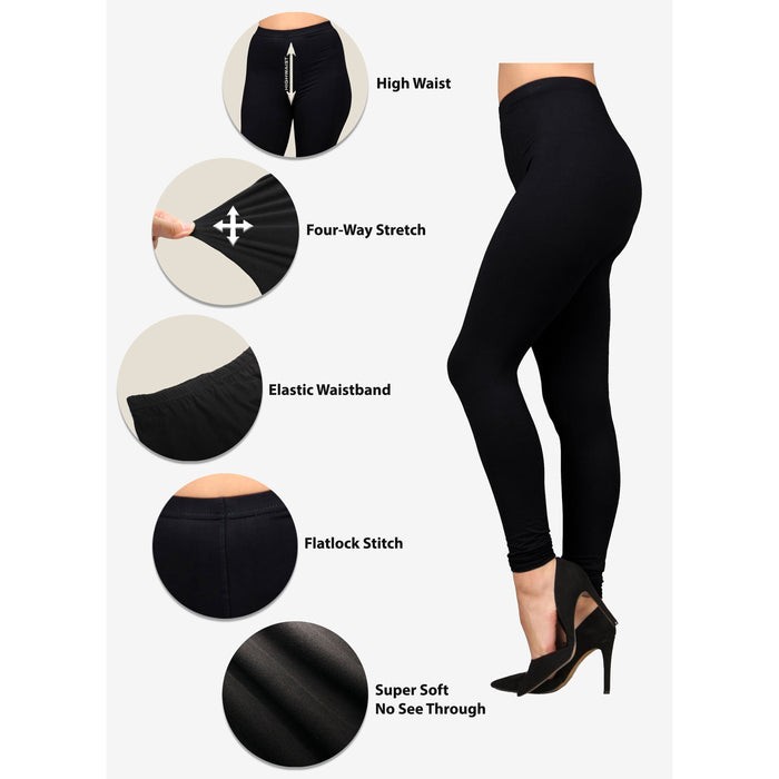  High Waisted Leggings for Women No See-Through-Soft