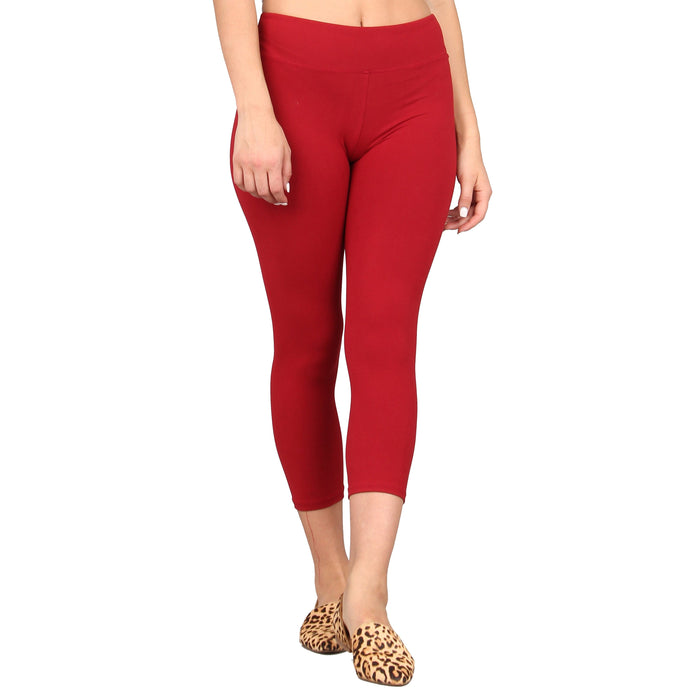 Solid Capri Super Soft Leggings