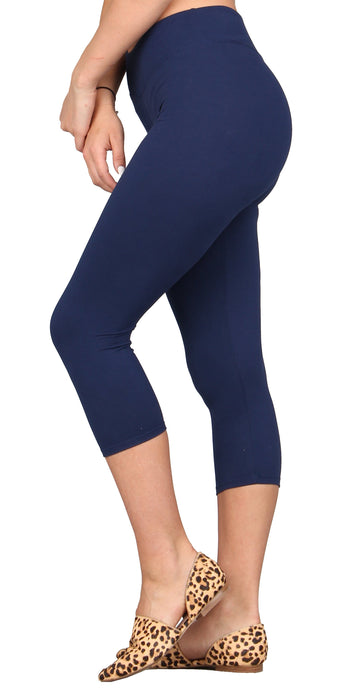 Solid Capri Super Soft Leggings