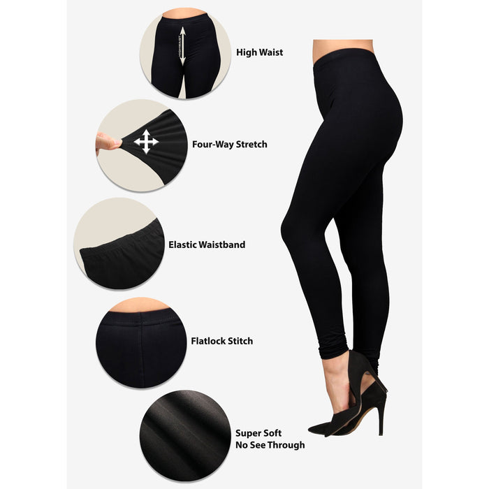 Solid Super Soft Leggings Plus