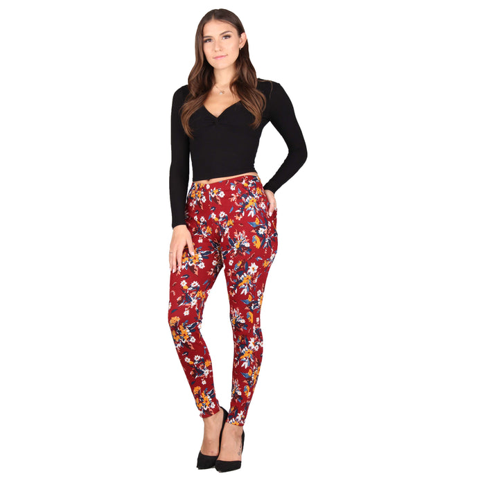 Plus Size Printed Denim Jeggings
