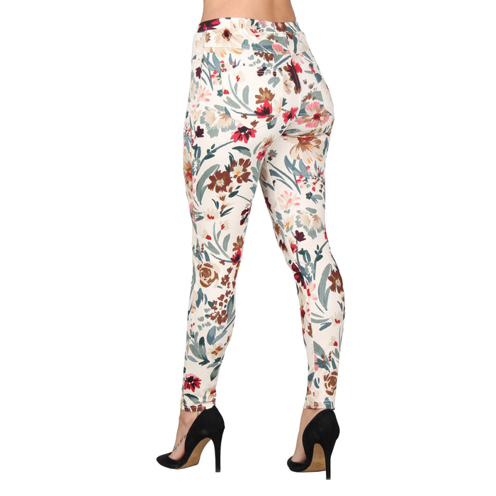 Plus Size Printed Denim Jeggings
