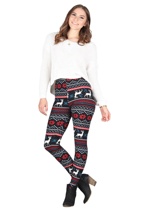 LILDY HOLIDAY FLEECE LEGGINGS RED PLAID SIZE L-XXL - BRAND NEW